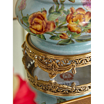 Ваза с птичкой из фарфора с бронзовыми элементами Garden of Eden варинант исполнения - 10 | Loft Concept в Красноярске