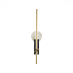 Бра с круглым плафоном из алебастра и бронзовой декоративной стрекозой 65 Alaris  варинант исполнения - 1 | Loft Concept в Красноярске