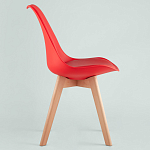 Стул с основой из пластика и мягким сиденьем Arvika Red варинант исполнения - 3 | Loft Concept в Красноярске