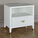 Прикроватная тумбочка с полкой Elsa Dreams White варинант исполнения - 1 | Loft Concept в Красноярске