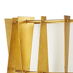 Потолочный светильник круглый с каркасом в форме треугольников и тканевым абажуром Brutal Light варинант исполнения - 2 | Loft Concept в Красноярске