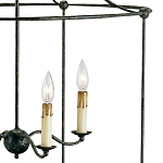 Подвесной светильник в виде черного фонаря Big Black Lantern варинант исполнения - 1 | Loft Concept в Красноярске