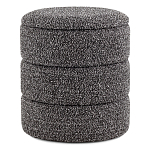 Пуф Three Gray в ткани букле серого цвета варинант исполнения - 1 | Loft Concept в Красноярске