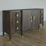 Большой Комод-буфет Elsa Dreams Walnut с ящиками варинант исполнения - 4 | Loft Concept в Красноярске