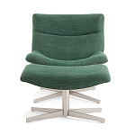 Кресло вращающееся с подставкой для ног зеленое Verdante варинант исполнения - 2 | Loft Concept в Красноярске