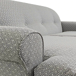 Трехместный диван Garner Grey Ornament Sofa варинант исполнения - 3 | Loft Concept в Красноярске
