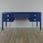 Письменный стол с 4-мя ящиками Elsa Dreams Blue варинант исполнения - 5 | Loft Concept в Красноярске