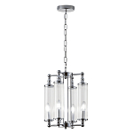 Люстра 4-мя прозрачными цилиндрическими плафонами Jeanette варинант исполнения - 3 | Loft Concept в Красноярске