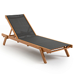 Шезлонг из текстиля и эвкалипта Power of Nature варинант исполнения - 1 | Loft Concept в Красноярске