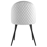 Мягкий стул в сером велюре Miruna Chair варинант исполнения - 3 | Loft Concept в Красноярске