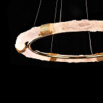 Люстра в форме кольца с золотым декором Warm Heavenly Light варинант исполнения - 6 | Loft Concept в Красноярске