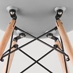 Пластиковый стул на ножках из массива бука Eames Mint варинант исполнения - 8 | Loft Concept в Красноярске