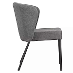 Стул серый с широкой закругленной спинкой Chair Gray Attractive варинант исполнения - 2 | Loft Concept в Красноярске