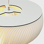 Подвесной светильник с белыми изящными декоративными лепестками Volumetric Petal Lamp варинант исполнения - 9 | Loft Concept в Красноярске