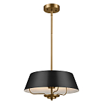 Подвесной светильник с конусовидным металлическим абажуром черного цвета Kichler варинант исполнения - 2 | Loft Concept в Красноярске