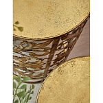 Столик приставной с цветочной резной фактурой Madagascar варинант исполнения - 2 | Loft Concept в Красноярске