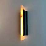 Бра вертикальное с мраморными рассеивателями на черном корпусе Gutter варинант исполнения - 2 | Loft Concept в Красноярске