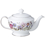 Чайный сервиз из фарфора с рисунком цветов на 6 персон 14 предметов Garden Whisper Porcelain Set  варинант исполнения - 1 | Loft Concept в Красноярске