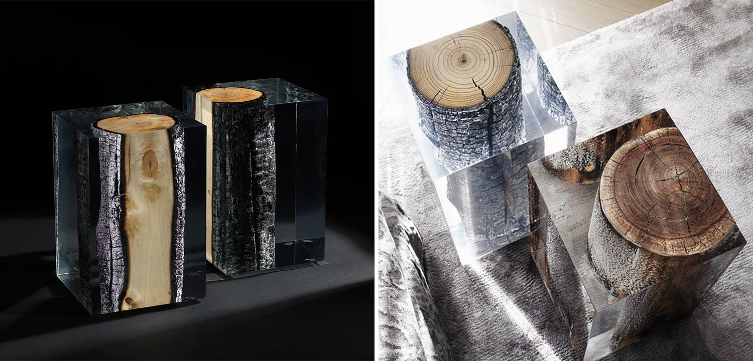 Приставной стол Acrylic Glass Nilleq Hekla Side Table & Stool Приставной стол Acrylic Glass Nilleq Hekla Side Table & Stool - Loft-Concept в Красноярске