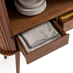 Буфет с двумя раздвижными дверцами Toinette Brown Wooden Cupboard варинант исполнения - 5 | Loft Concept в Красноярске