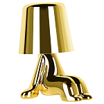 Настольная лампа фигурная цвета золото с гладким абажуром Высота 16 см Sophia варинант исполнения - 2 | Loft Concept в Красноярске