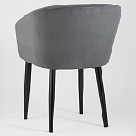 Мягкое кресло на металлических ножках Shaggy Dark Grey варинант исполнения - 4 | Loft Concept в Красноярске