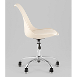 Офисный стул на металлическом основании EGGERY Beige пластик варинант исполнения - 4 | Loft Concept в Красноярске