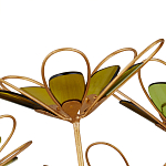 Люстра золотого цвета в форме цветка Hanging Flowers варинант исполнения - 2 | Loft Concept в Красноярске