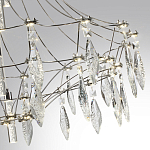 Люстра подвесная из металла с хрустальными прозрачными подвесками Quasar 81 варинант исполнения - 13 | Loft Concept в Красноярске