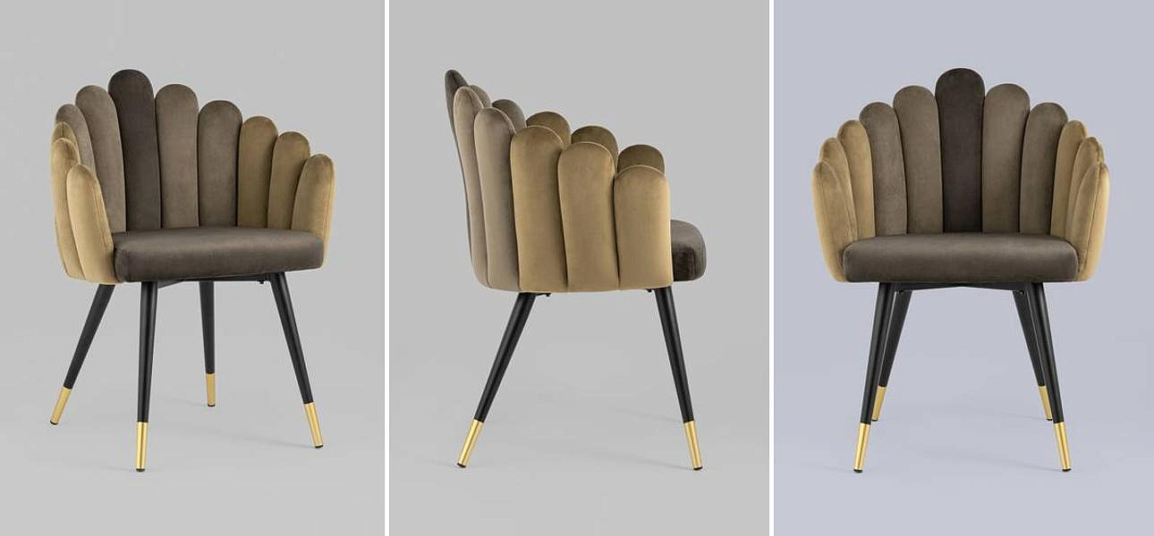 Стул Camellia Chair Коричневый Велюр Стул Camellia Chair Коричневый Велюр - Loft-Concept в Красноярске