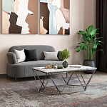 Диван в велюровой обивке серого цвета COLOR BLOCK варинант исполнения - 9 | Loft Concept в Красноярске