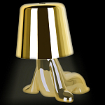 Настольная лампа фигурная цвета золото с гладким абажуром Высота 16 см Sophia варинант исполнения - 7 | Loft Concept в Красноярске