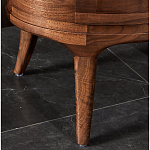 Прикроватный столик из дерева с 2-мя ящиками Moon Walnut Furniture варинант исполнения - 7 | Loft Concept в Красноярске