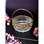 Корзиночка из прозрачного стекла с бронзовой ручкой Eden Garden варинант исполнения - 3 | Loft Concept в Красноярске