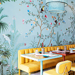 Обои ручная роспись Amazonia Duck Egg варинант исполнения - 5 | Loft Concept в Красноярске