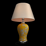 Настольная лампа желтая с изображением белых птиц Flight Among Acacia варинант исполнения - 4 | Loft Concept в Красноярске