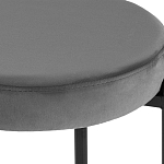 Табурет с мягким круглым сиденьем RIO Grey варинант исполнения - 3 | Loft Concept в Красноярске