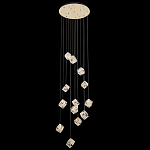 Люстра каскадная с мозаичным хрустальным оформлением Sparks of Crystal варинант исполнения - 3 | Loft Concept в Красноярске