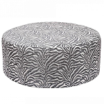 Пуф круглый с принтом Beige Jacquard варинант исполнения - 1 | Loft Concept в Красноярске