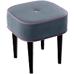 Квадратный мягкий пуф на черных ножках Winton Pouf Square варинант исполнения - 23 | Loft Concept в Красноярске