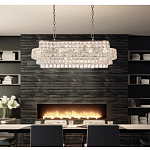 Люстра овальной формы хрустальная в неоклассическом стиле Majesty варинант исполнения - 8 | Loft Concept в Красноярске