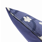 Подушка декоративная синяя с цветочным принтом Blossom Essence Emily варинант исполнения - 2 | Loft Concept в Красноярске