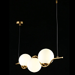 Люстра подвесная светодиодная Jagna 2 Gold and White варинант исполнения - 3 | Loft Concept в Красноярске