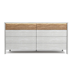 Комод 8 ящиков с подсветкой на рельефном фасаде Warm Industrial варинант исполнения - 1 | Loft Concept в Красноярске