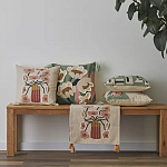 Подушка с цветочным принтом Blooming Elegance Rose варинант исполнения - 5 | Loft Concept в Красноярске