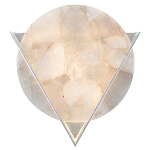 Бра светодиодное с диском из кварца Vendetta варинант исполнения - 1 | Loft Concept в Красноярске