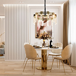 Люстра с прямоугольными хрустальными плафонами Glass Rectangles Gold Chandelier 60 варинант исполнения - 2 | Loft Concept в Красноярске