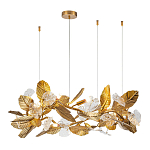 Люстра на ветвистом каркасе с листьями Golden Wreath варинант исполнения - 1 | Loft Concept в Красноярске