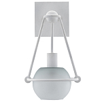 Бра белое с матовым стеклянным плафоном в форме шара White Lighthouse варинант исполнения - 3 | Loft Concept в Красноярске