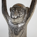 Столик с подстольем в виде обезьянки Bombay Nickel варинант исполнения - 4 | Loft Concept в Красноярске